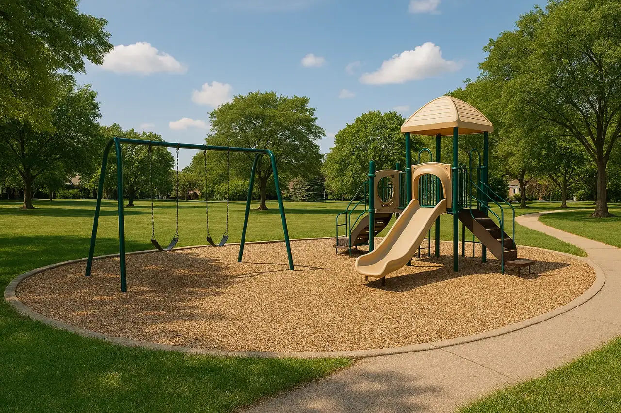Children’s playground at Dunbar Lakes